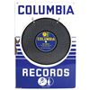 Image 2 : Music store sign, Columbia Records, 2-sided porcelain flange w/diecut record, Rare, VG cond w/some l