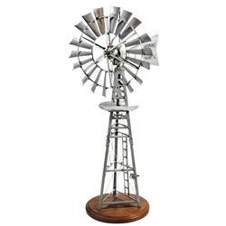 Salesman's sample windmill, Woodmanse Mfg. Co.-Freeport, ILL., c.1890-1900, steel, fully functional,