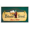 Image 1 : Coca-Cola sign, Welcome Friend w/Sprite Boy, framed diecut cdbd, overall Exc cond & color w/some cra