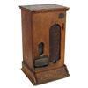 Image 1 : Coin-operated machine case, Zeno Gum, wood & metal, no mechanism, o/wise VG cond w/orig alligatored 