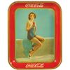 Image 1 : Coca-Cola serving tray, 1933 Frances Dee, American Art Works, Coshocton, O., Exc cond w/few rim chip