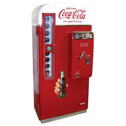 Coca-Cola machine, Vendo 81D, 10 Cent, an older restoration, Exc cond, 58"H x 27"W x 21"D.