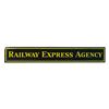 Image 1 : Railroad, sign, Railway Express Agency, self-framed porcelain, bend on one corner, o/wise Exc cond, 