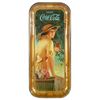 Image 1 : Coca-Cola serving tray, 1916 "Elaine", Stelad Signs, Passaic Metal Ware Co., VG+ cond w/edge wear, 1