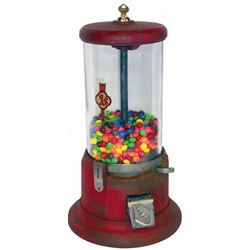 Coin-operated peanut/candy machine, Selmor, mfgd by Great States Mfg Co.-Kansas City, 1 Cent, cast i
