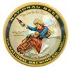 Image 1 : Breweriana, tip tray, National Brewing-San Francisco, the first company to brew lager beer in San Fr