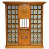 Image 1 : Post office window, U.S. Post Office General Delivery, mfgd by Postal Mfg. Co.-Baltimore, MD, oak w/