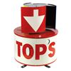 Image 2 : Petroliana, sign, TCP spinner, litho on metal w/cut-outs allowing wind to change sign to read "TCP's