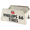 Image 1 : Automobilia, display, Phillips 66 Tires, hinged 2-sided metal w/adv on both sides, older style, VG c