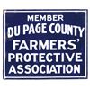 Image 2 : Farm signs (2), Capper's Farmer Protective Service-Topeka, KS, litho on metal, VG cond, 8"H x 13.75"