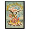 Image 1 : Americana litho on paper, The Pictorial Battles of the Civil War, copyrighted 1884, publ by Sherman 