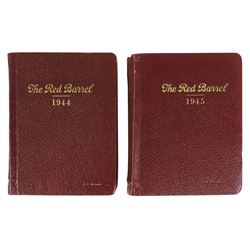 Coca-Cola magazines (2 yrs), The Red Barrel, bound 1944 & 1945, full-color covers, Exc cond, 8.25"H