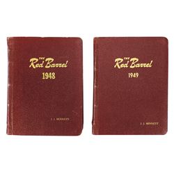 Coca-Cola magazines (2 yrs), The Red Barrel, bound 1948 & 1949, full-color covers, Exc cond, 8.25"H