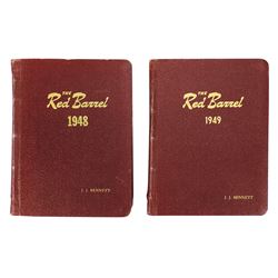 Coca-Cola magazines (2 yrs), The Red Barrel, bound 1948 & 1949, full-color covers, Exc cond, 8.25"H 