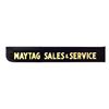 Image 1 : Hardware store sign, Maytag Sales & Service, 2-sided metal, VG cond on both sides, 10"H x 64"W.