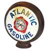 Image 1 : Petroliana, gasoline globe, The Atlantic Refining Company, metal body w/convex reverse paint on glas