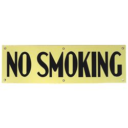 Petroliana, sign, Richfield Oil Co. "No Smoking", 2-color porcelain, Near-Mint cond, 6"H x 20"W.