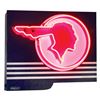 Image 1 : Automobilia, sign, Pontiac Chief, 3-color porcelain w/red neon, mfgd by Walker & Co.-Detroit, minor 