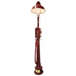 Petroliana, Arno Air Meter w/light, Rare, prof restored in Gilmore motif, mfgd by Romort Mfg. Co.-Oa