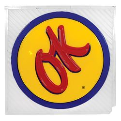 Automobilia, sign, OK (Used Cars), 4-color molded plastic, VG+ cond w/chip on lower corner, 36"
