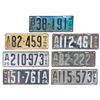 Image 1 : Automobilia, license plates (7), all Minnesota, 1921, 1922, 1923, 1924, 1925, 1926 & 1927, all Good 