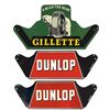 Image 1 : Automobilia, tire display panels, Gillette-A Bear for Wear front panel & front & back panels for Dun