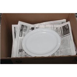 BOX OF OVAL PLATES