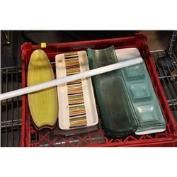 COLLECTION OF NARROW PLATTERS