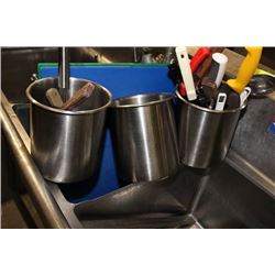 COLLECTION OF KNIVES, GRATER AND CUTTING BOARDS