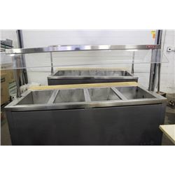 4 WELL STEAM TABLE X2