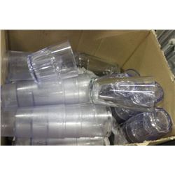 BOX OF PLASTIC CUPS
