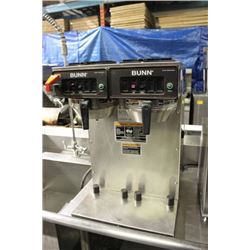 DOUBLE WELL BUNN COFFEE MAKER W/ HOT WATER