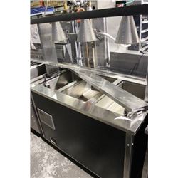 3 WELL STEAM TABLE ON CHOICE 46" IN LENGTH