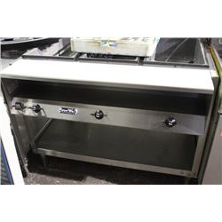 SERVE WELL STEAM TABLE W/ PREP TABLE 46" LENGTH