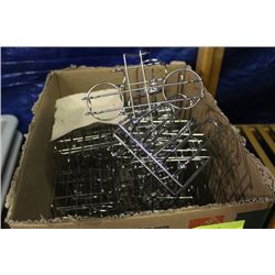 BOX OF CONDIMENT HOLDERS