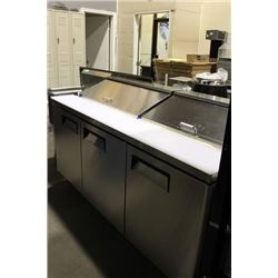 NEW6FT S/S 3 DOOR REFRIGERATED PREP TABLE