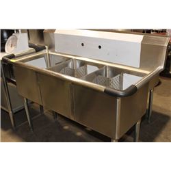 NEW 54" 3 WELL S/S SINK