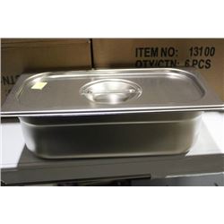 NEW MEDIUM MULTIPURPOSE S/S INSERTS W/ LIDS