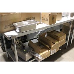 NEW 5FT S/S WORK TABLE