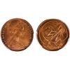 Image 1 : 1966(M) Australian QEII Two Cent Coin - PCGS MS66RD