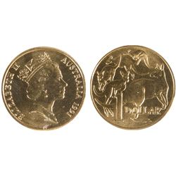 1991 Australian QEII One Dollar Coin - PCGS MS68