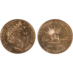 2001 Australian "Army Mintmark" One Dollar Coin - PCGS MS67