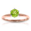 Image 1 : Genuine 14KT Rose Gold 0.65 ctw Peridot Ring - SKU#-JGG72843