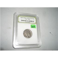 1928-S BUFFALO NICKEL *CERTIFIED BY INTERNATIONAL NUMISMATIC BUREAU* NICE EARLY FINE GRADE NICKEL!!