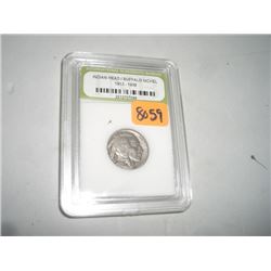 1930 BUFFALO NICKEL *CERTIFIED BY INTERNATIONAL NUMISMATIC BUREAU* NICE EARLY VERY GOOD GRADE NICKEL