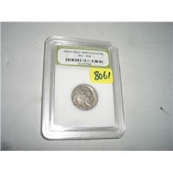 1927 BUFFALO NICKEL *CERTIFIED BY INTERNATIONAL NUMISMATIC BUREAU* NICE EARLY FINE GRADE NICKEL!!