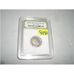 1926 BUFFALO NICKEL *CERTIFIED BY INTERNATIONAL NUMISMATIC BUREAU* NICE EARLY GOOD GRADE NICKEL!!