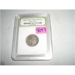1936-D BUFFALO NICKEL *CERTIFIED BY INTERNATIONAL NUMISMATIC BUREAU* NICE EARLY GOOD GRADE NICKEL!!