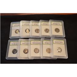 (10) - U.S. 5-Cent MS-Brilliant Uncirculated Coins