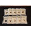 Image 1 : (10) - U.S. 5-Cent MS-Brilliant Uncirculated Coins